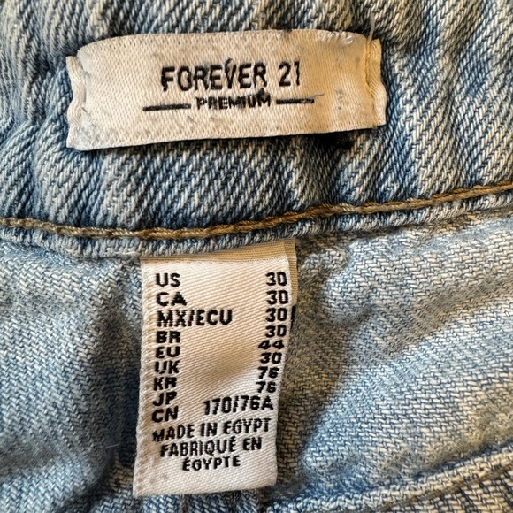 Forever 21 Wide Leg High-Rise Denim Jeans  Size 30 - Picture 4 of 8